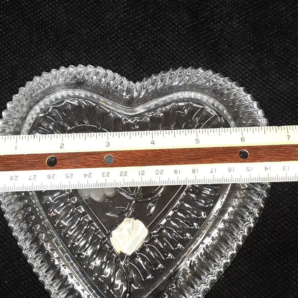 Princess House Heart-Shaped‎ Lead Crystal Trinket Dish